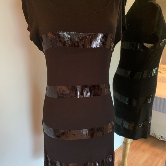 Kische black sequined mini-dress or top - Picture 4 of 5